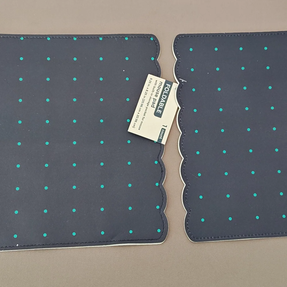 Foldable Mouse Pads Set - Navy and White